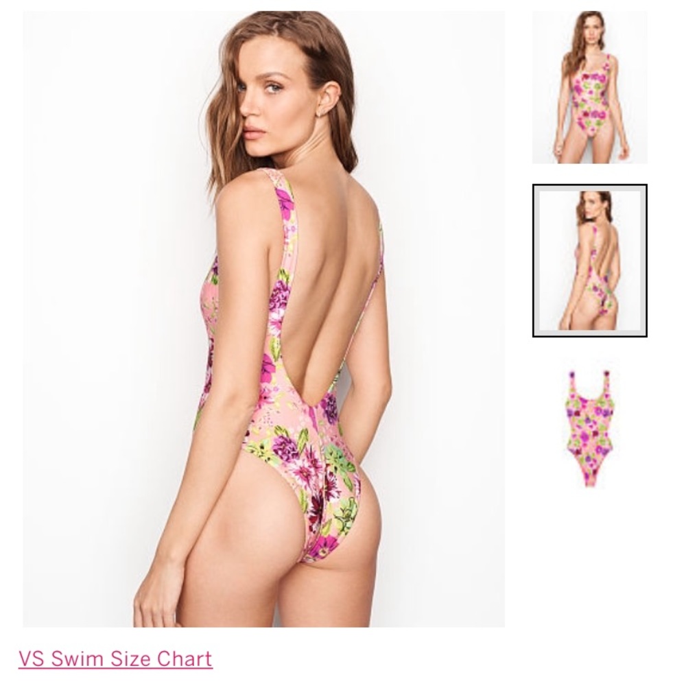 VICTORIA'S SECRET high leg one piece Sz large